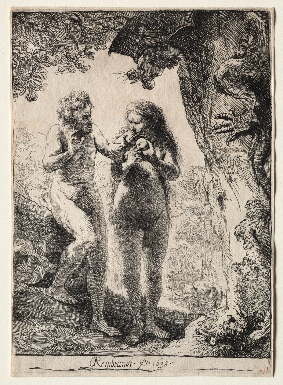 Adam and Eve de Rembrandt van Rijn