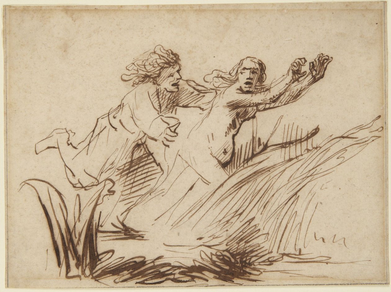 Apolo y Dafne de Rembrandt van Rijn