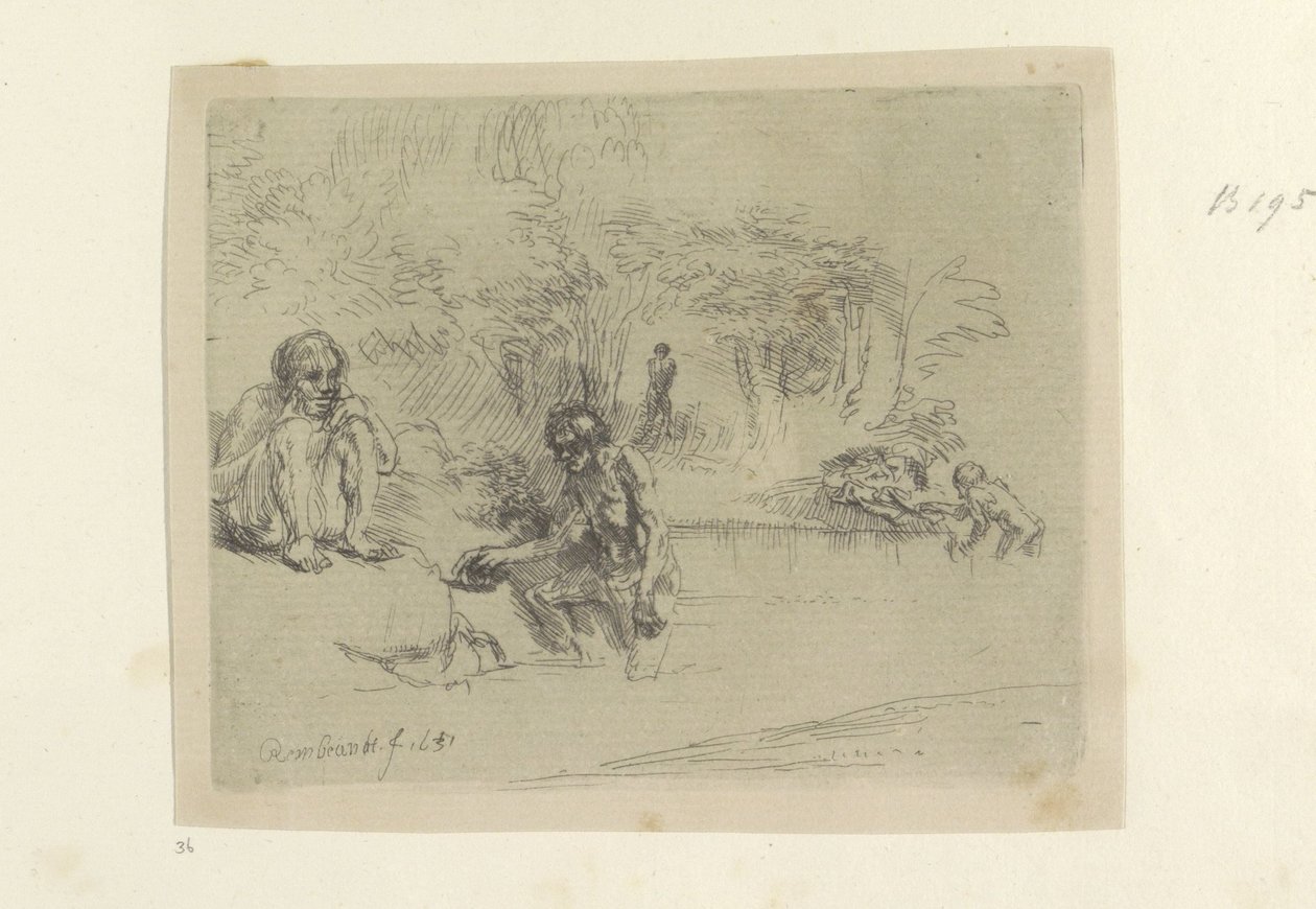 Baders Colección de ochenta y cinco grabados originales (título de la serie) de Rembrandt van Rijn