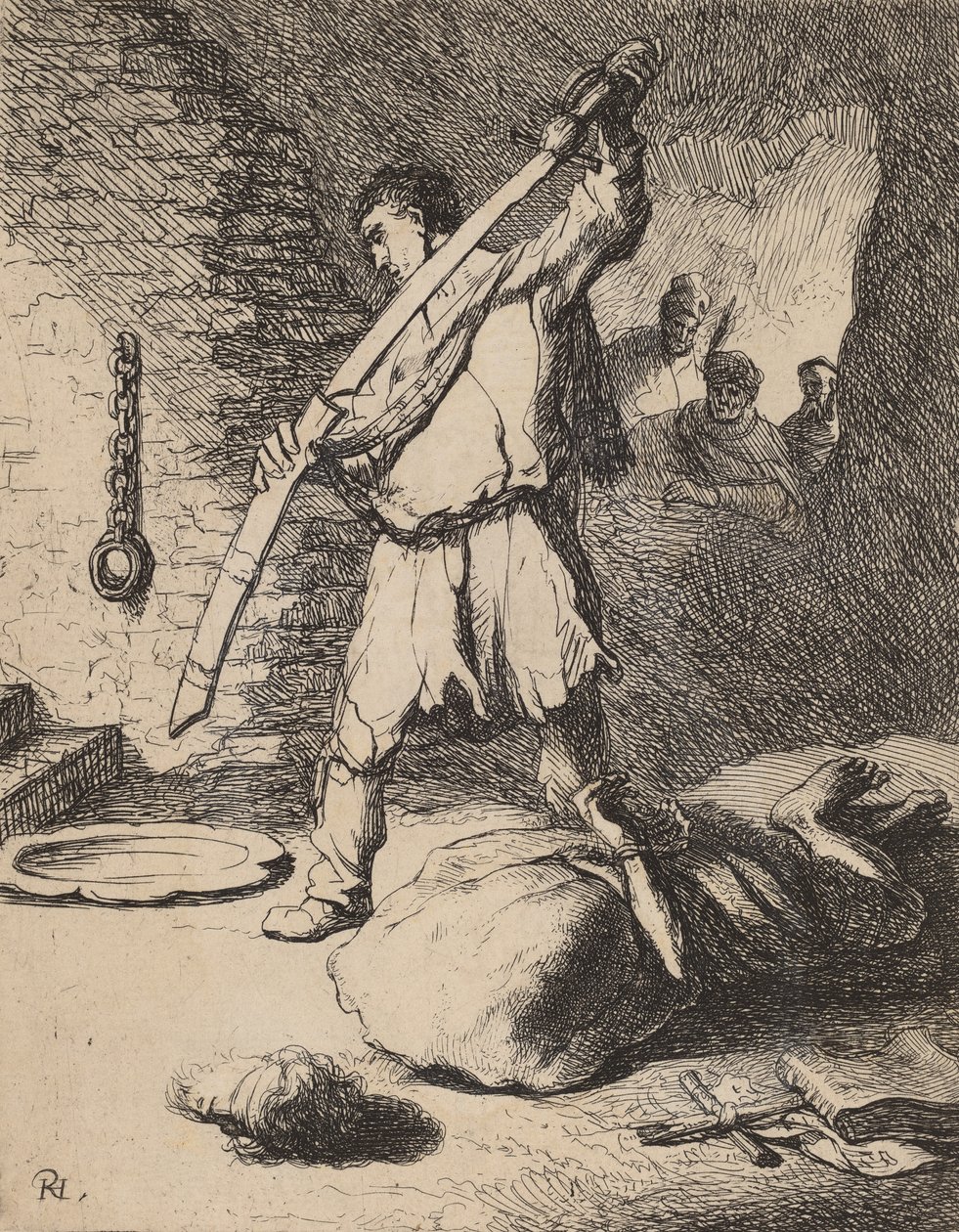 Decapitación de Juan el Bautista, c. 1627 de Rembrandt van Rijn