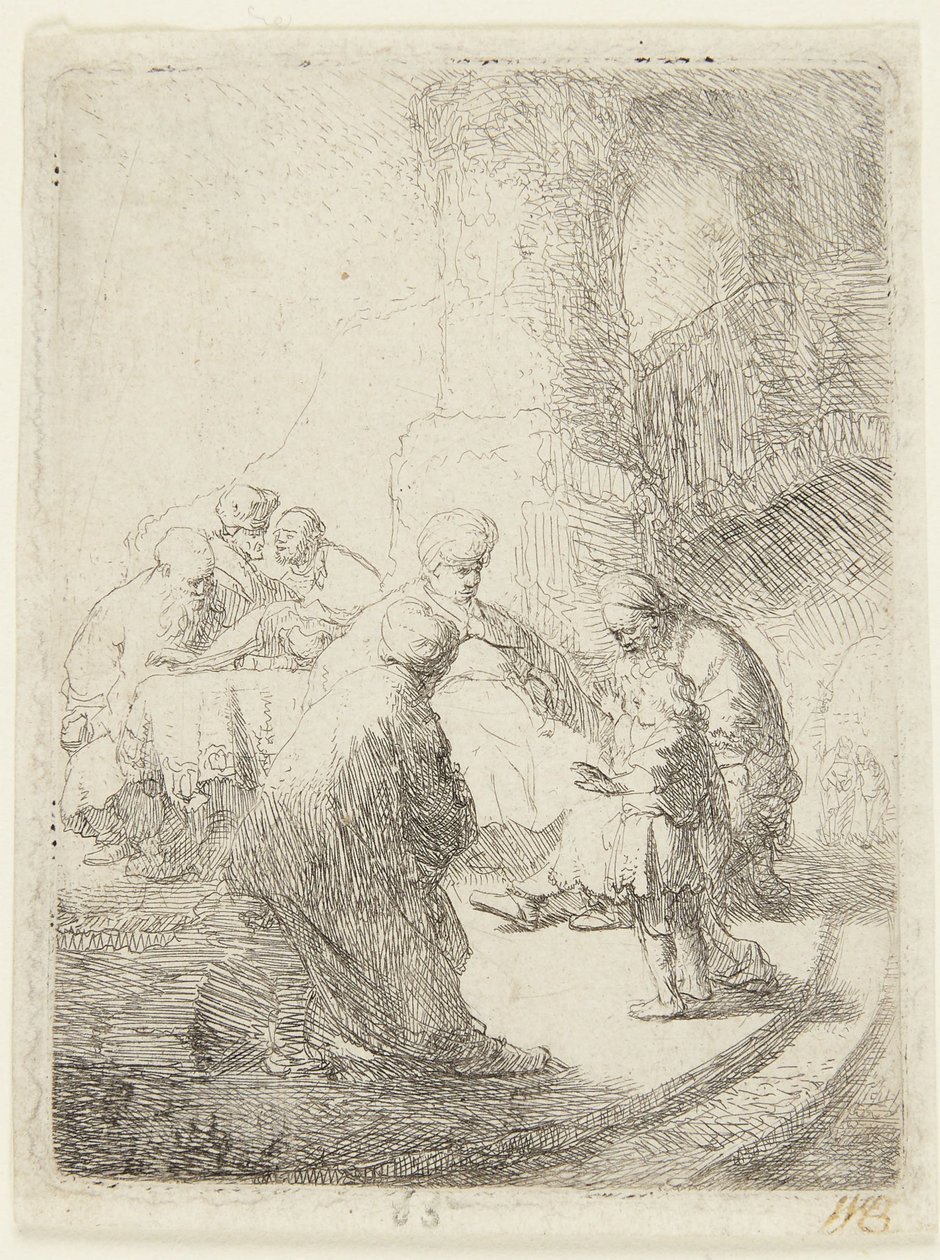 Cristo discutiendo con los doctores de Rembrandt van Rijn