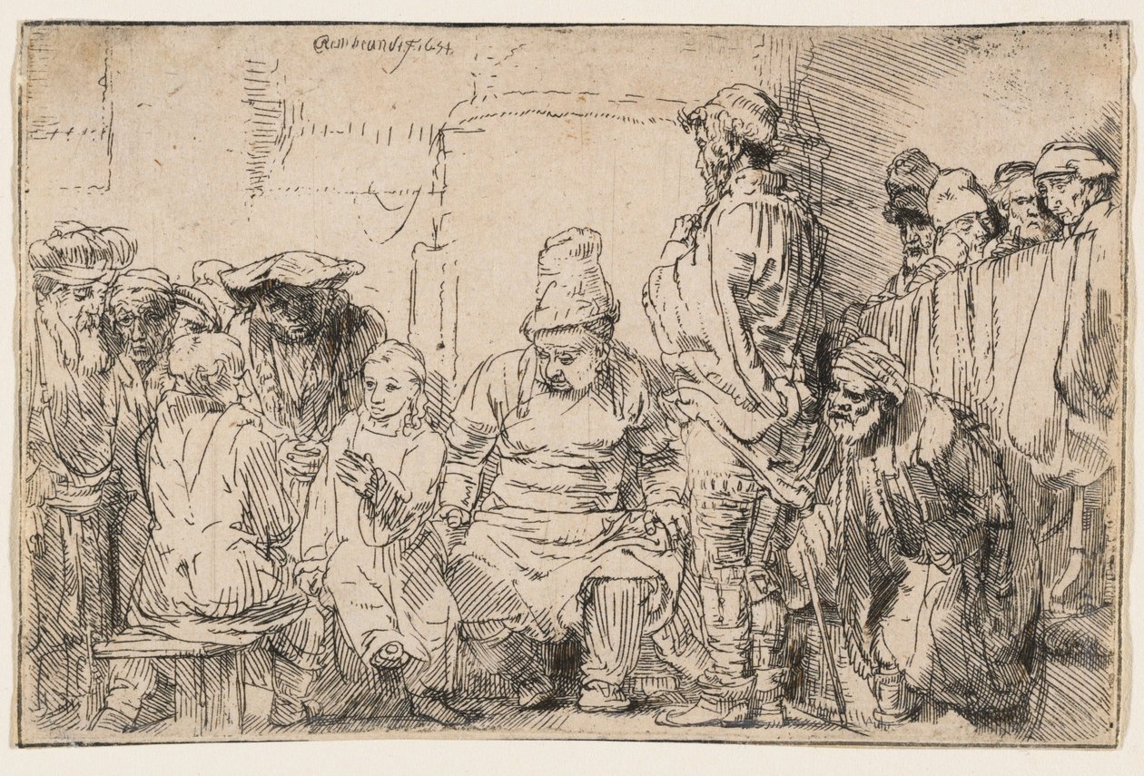 Cristo discutiendo con los doctores de Rembrandt van Rijn