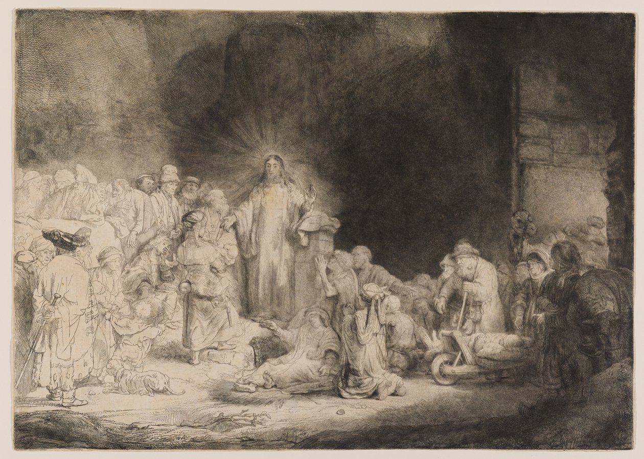 Cristo curando a los enfermos de Rembrandt van Rijn