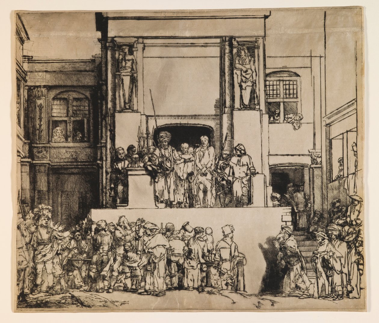 Cristo presentado al pueblo (Ecce Homo) de Rembrandt van Rijn