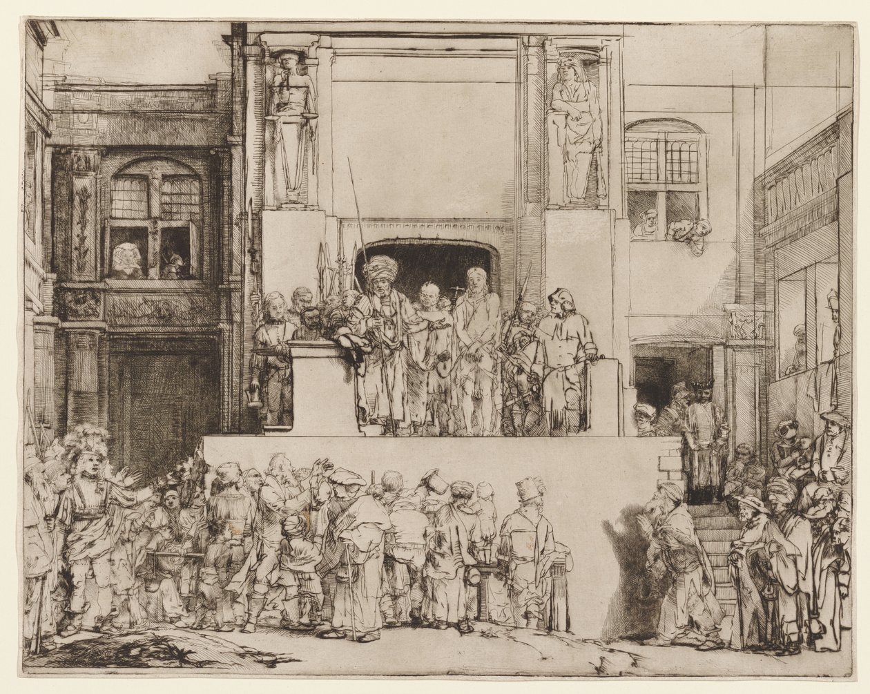 Cristo presentado al pueblo (Ecce Homo) de Rembrandt van Rijn