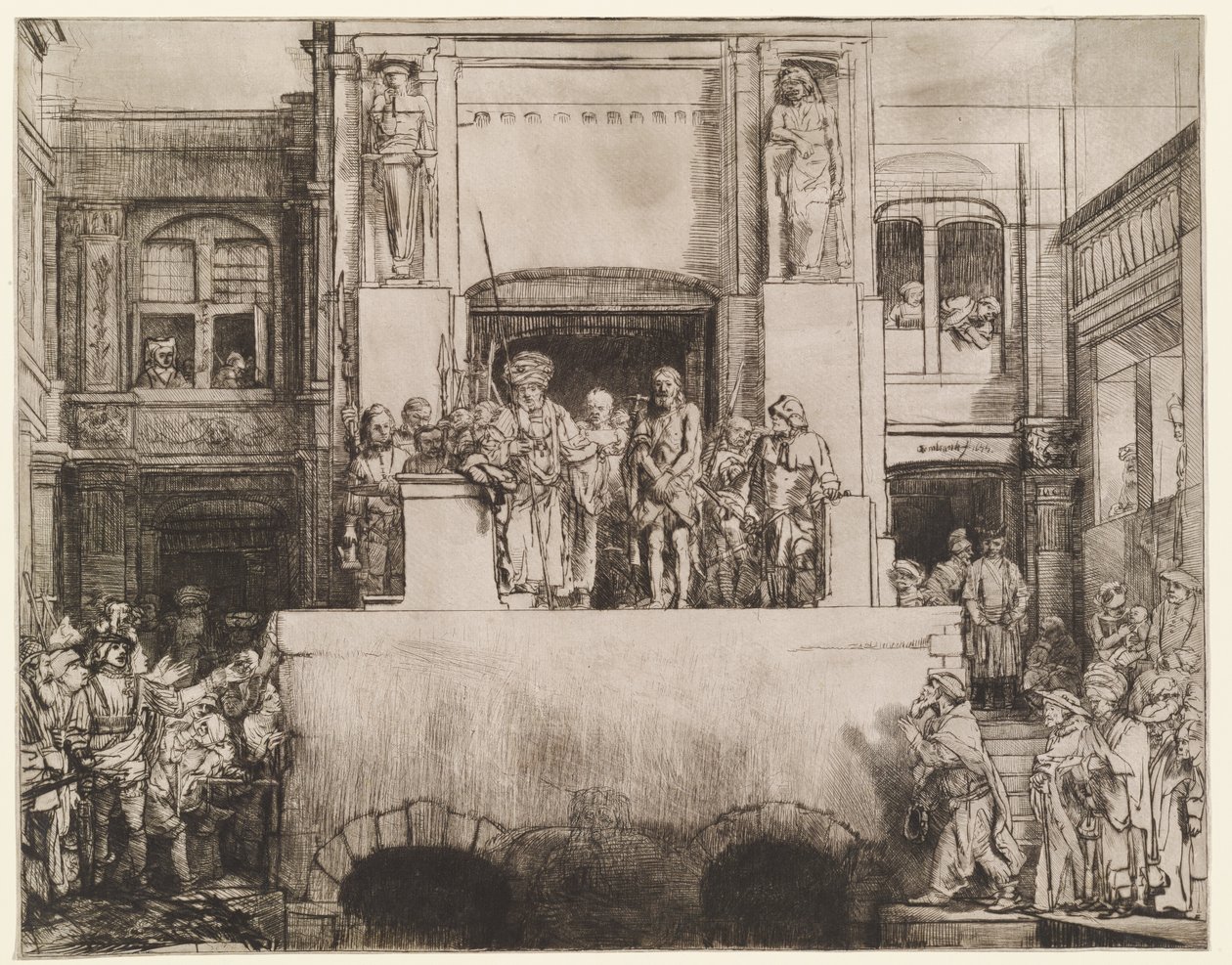 Cristo presentado al pueblo (Ecce Homo) de Rembrandt van Rijn