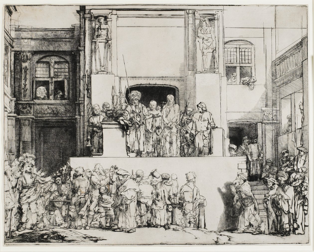 Cristo presentado al pueblo (Ecce Homo) de Rembrandt van Rijn
