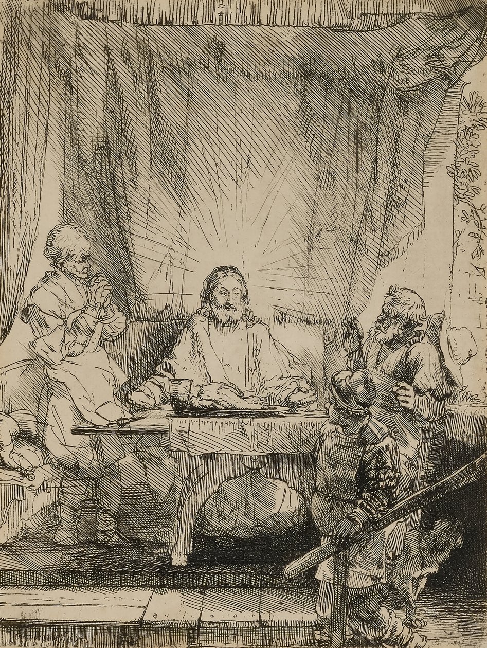 Cristo en Emaús de Rembrandt van Rijn