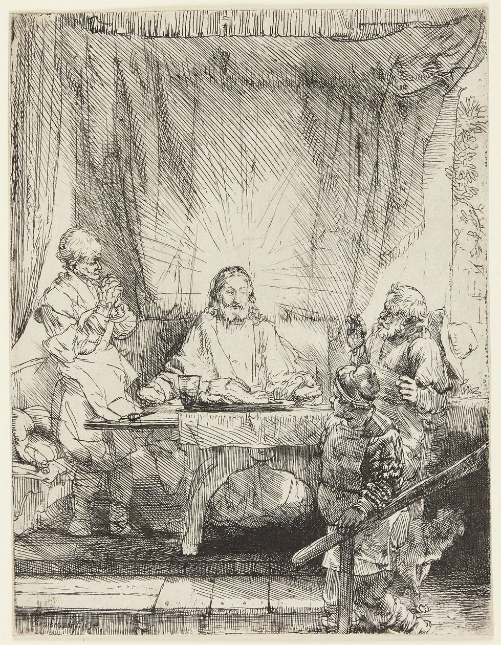 Cristo en Emaús de Rembrandt van Rijn
