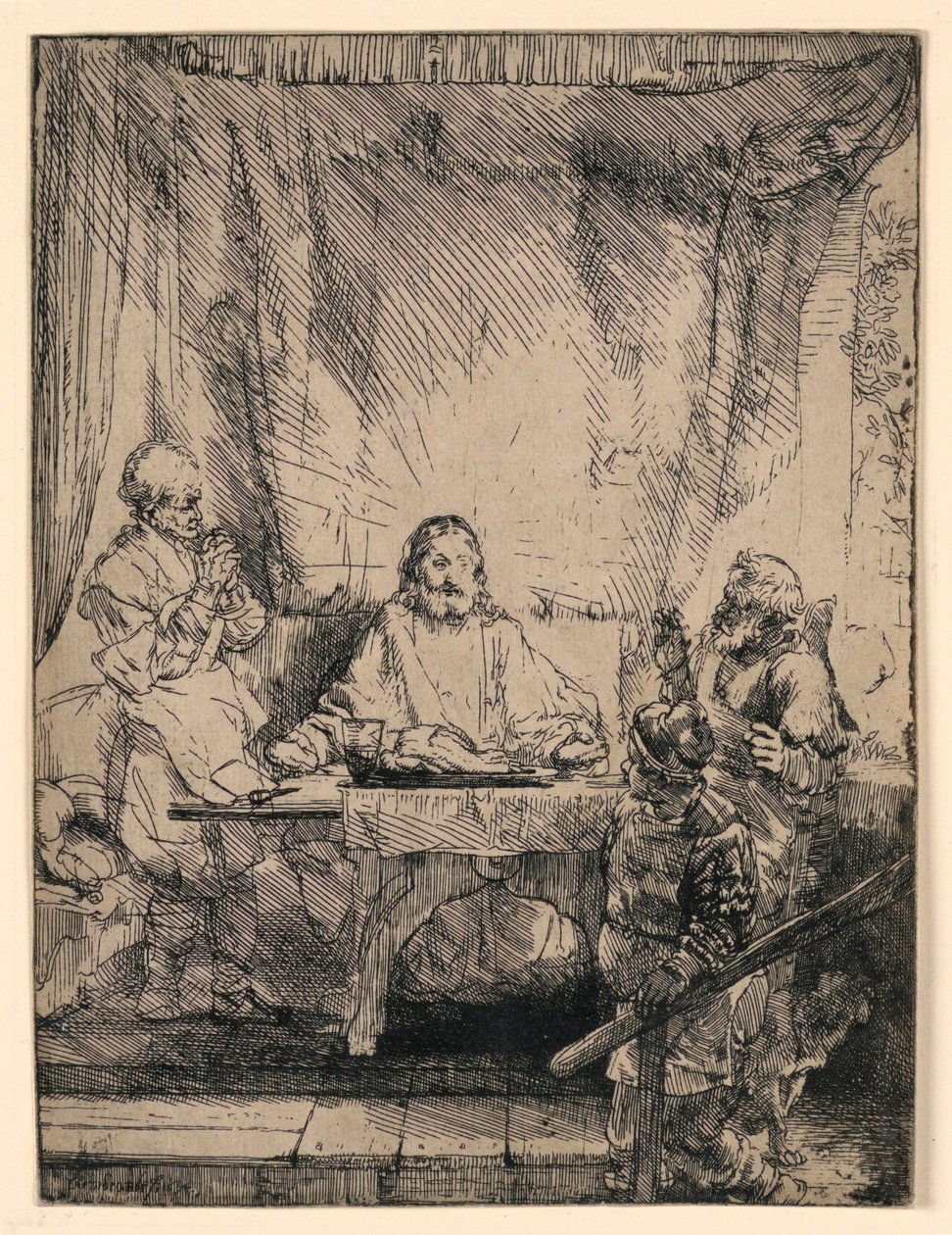 Cristo en Emaús: La placa más grande de Rembrandt van Rijn