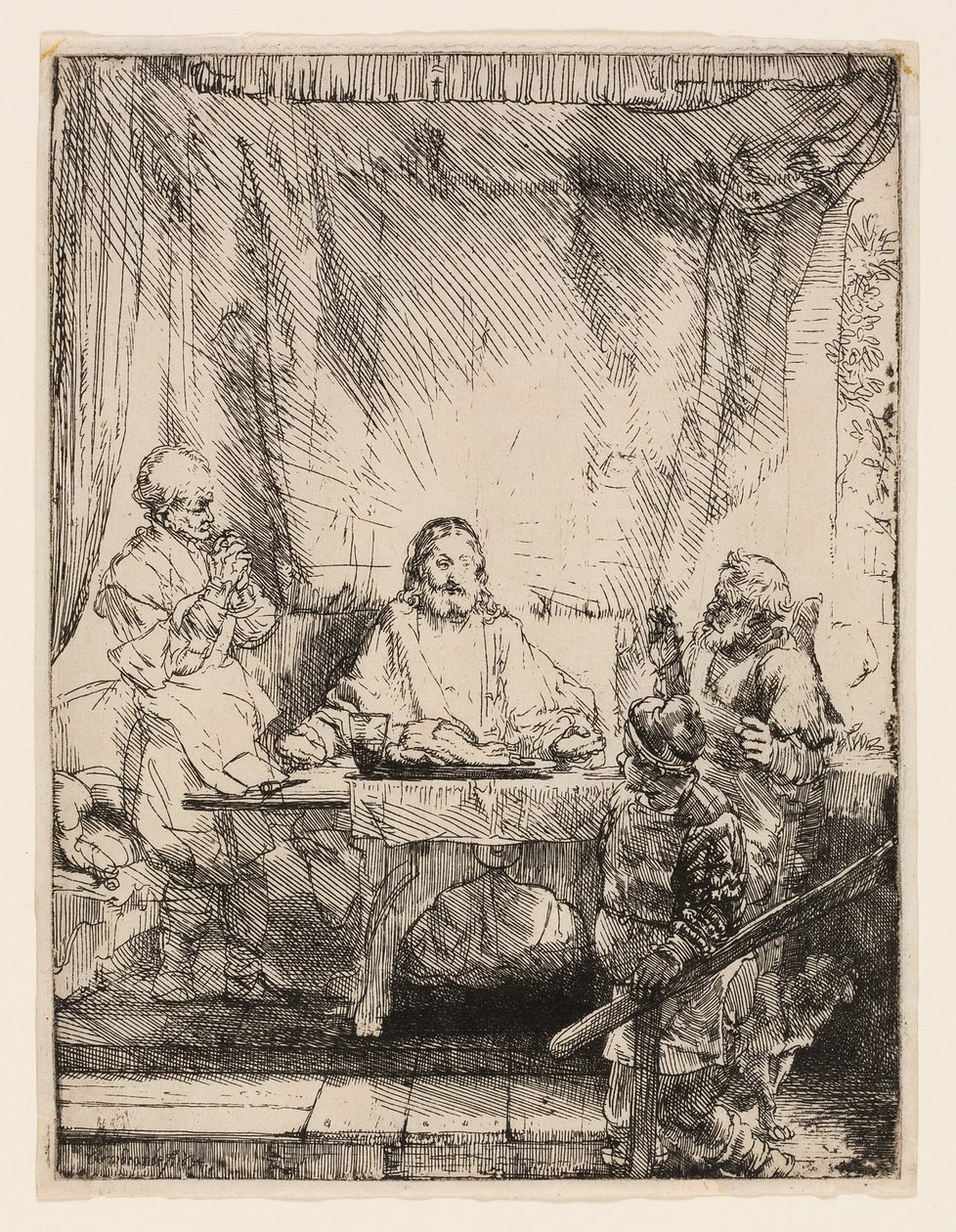 Cristo en Emaús: La placa más grande de Rembrandt van Rijn