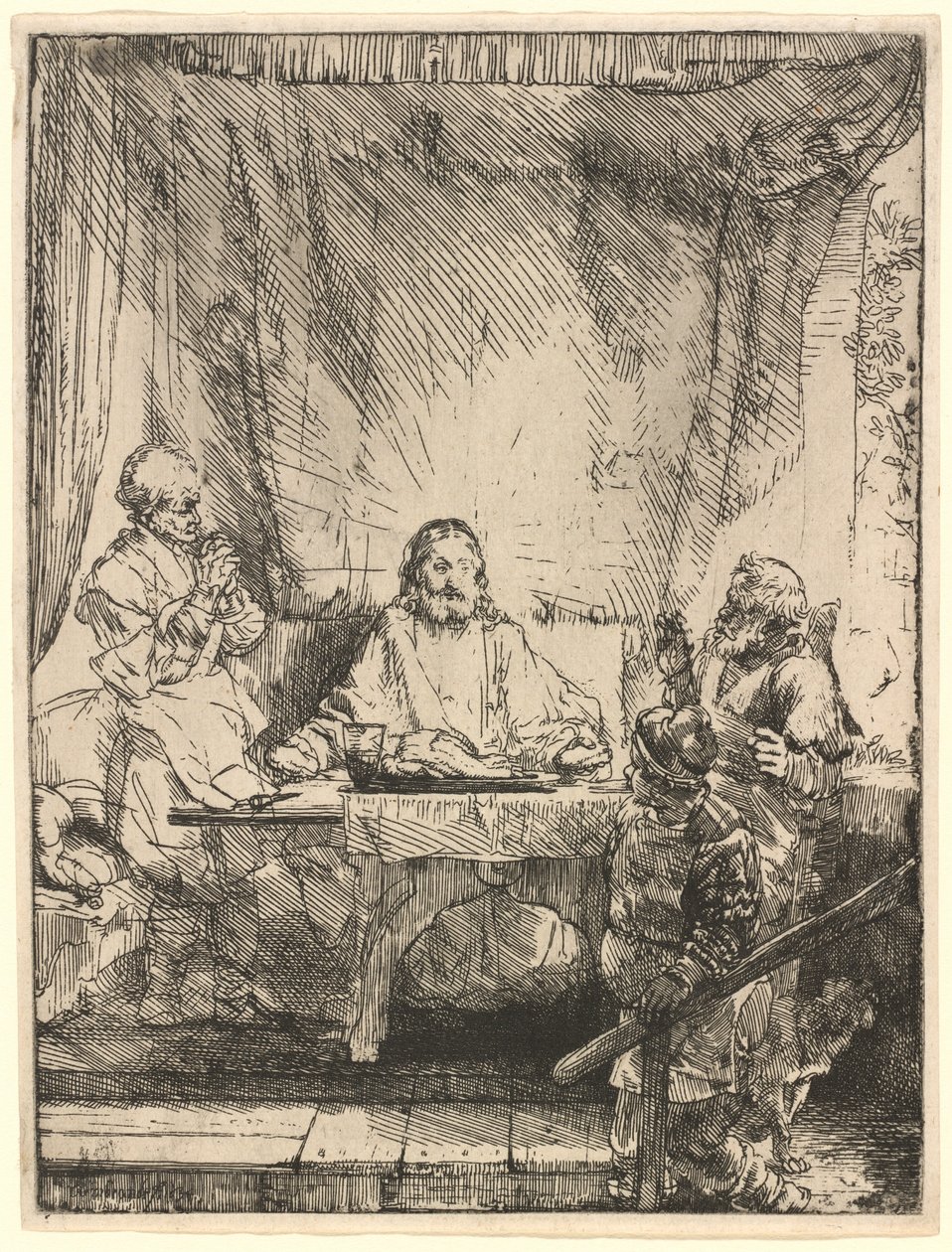 Cristo en Emaús: la placa más grande de Rembrandt van Rijn