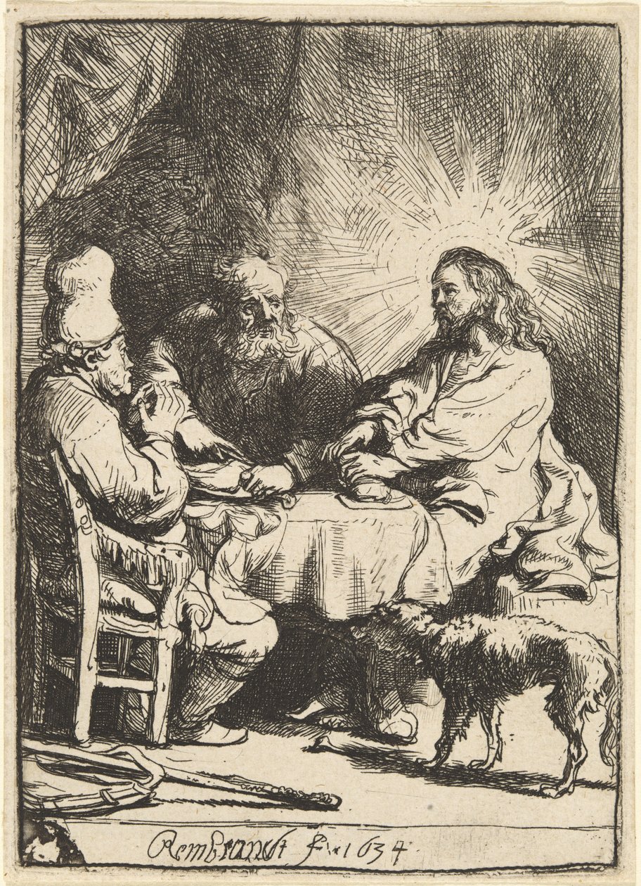 Cristo en Emaús: el cuadro más pequeño de Rembrandt van Rijn