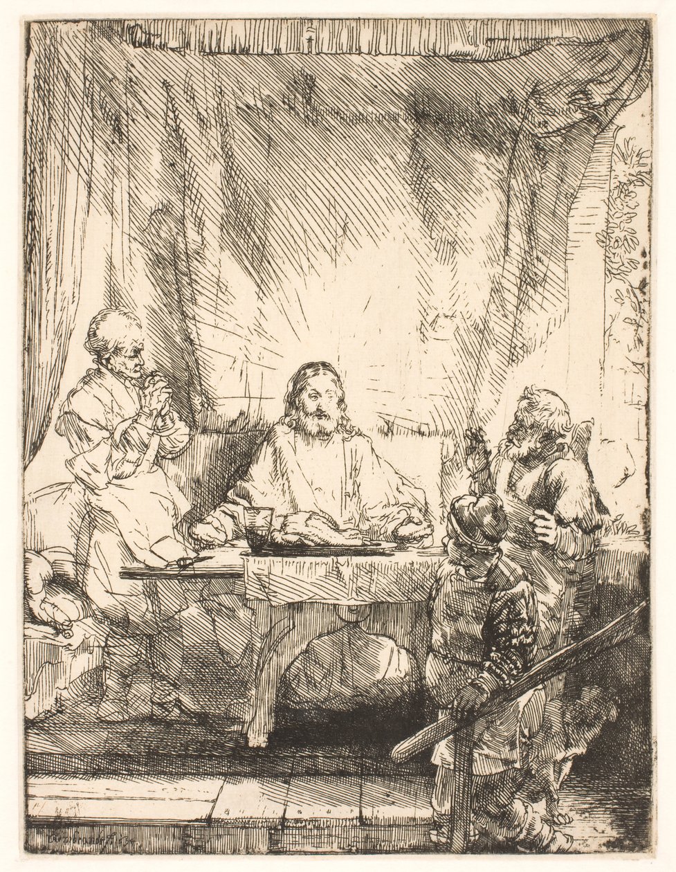 Cristo en Emaús: la placa más grande de Rembrandt van Rijn