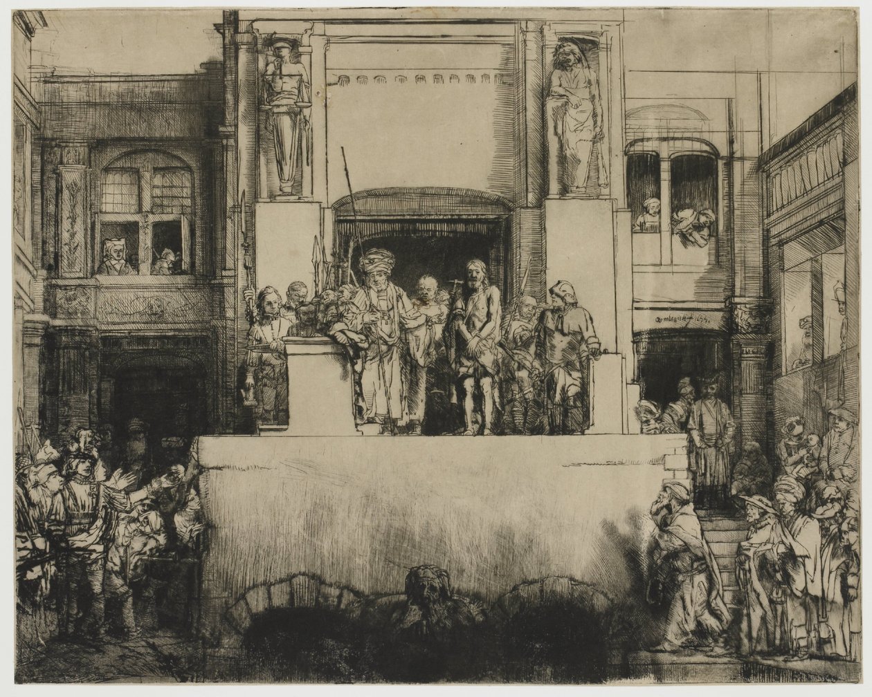 Cristo presentado al pueblo (Ecce Homo) de Rembrandt van Rijn