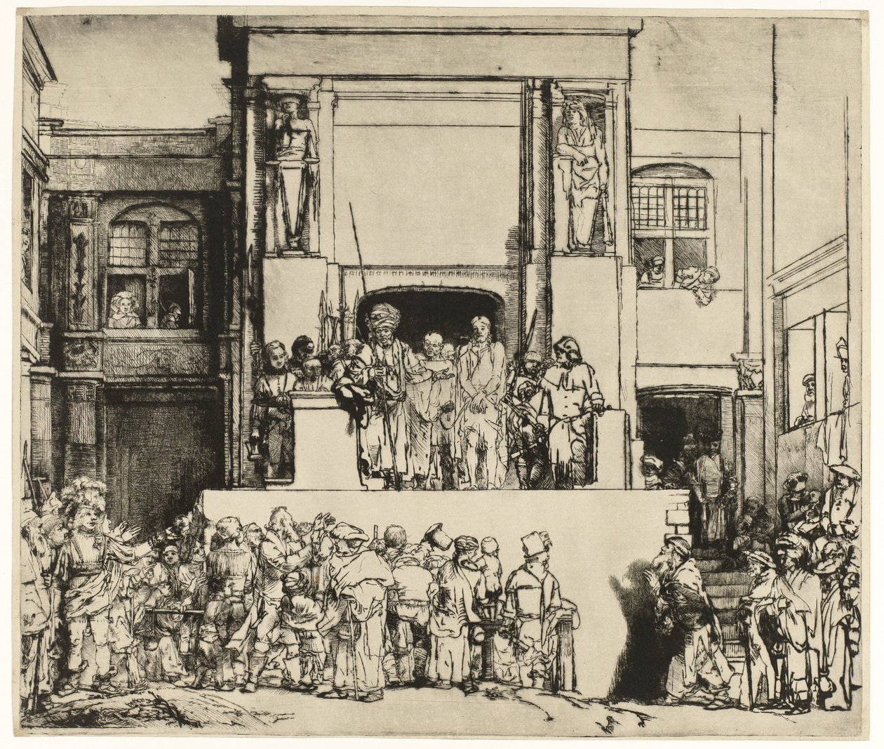 Cristo presentado al pueblo (Ecce Homo) de Rembrandt van Rijn