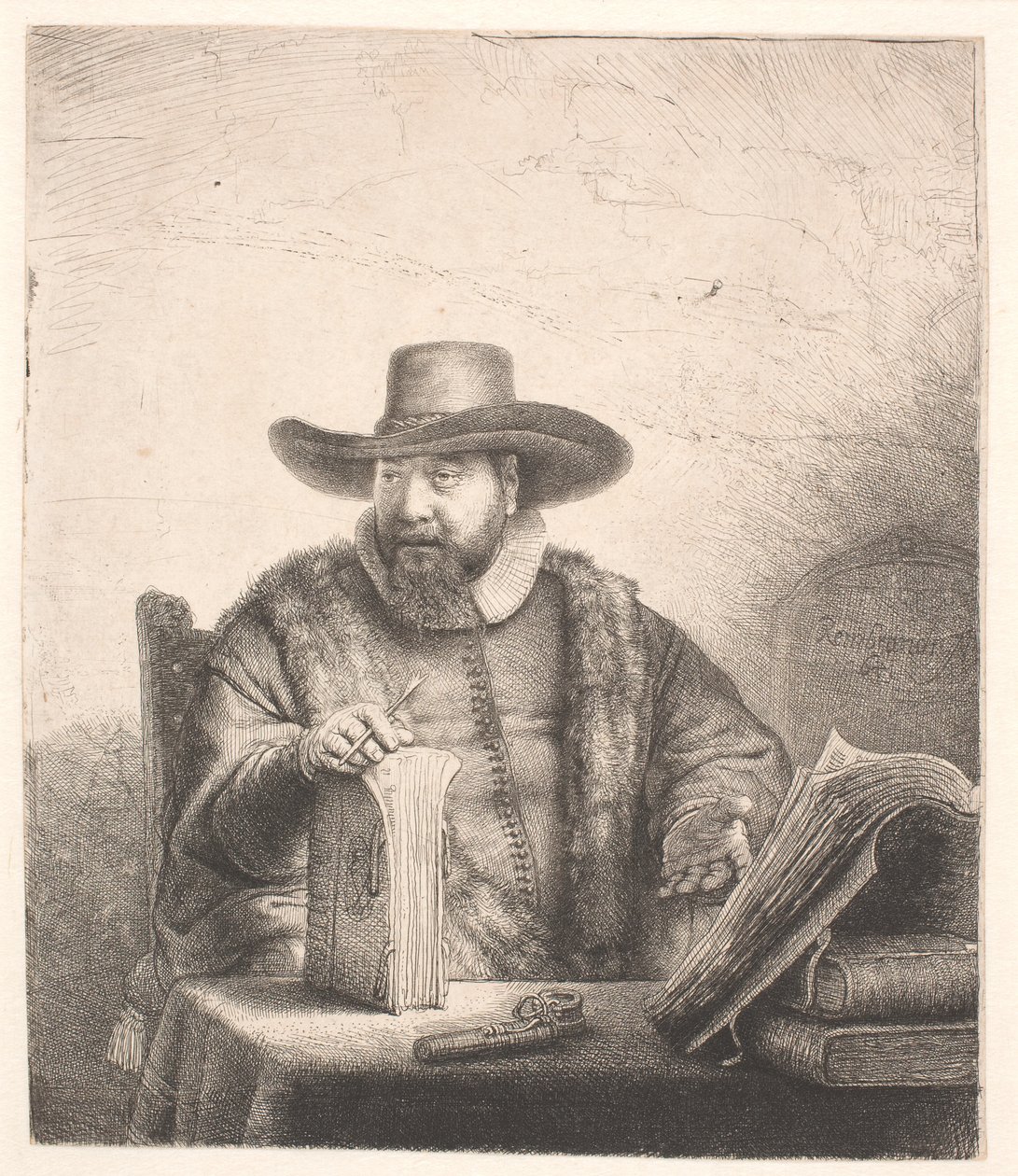 Cornelis Claesz Anslo, predicador menonita de Rembrandt van Rijn