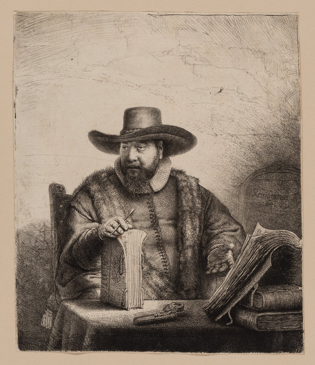Cornelis Claesz. Anslo, predicador de Rembrandt van Rijn