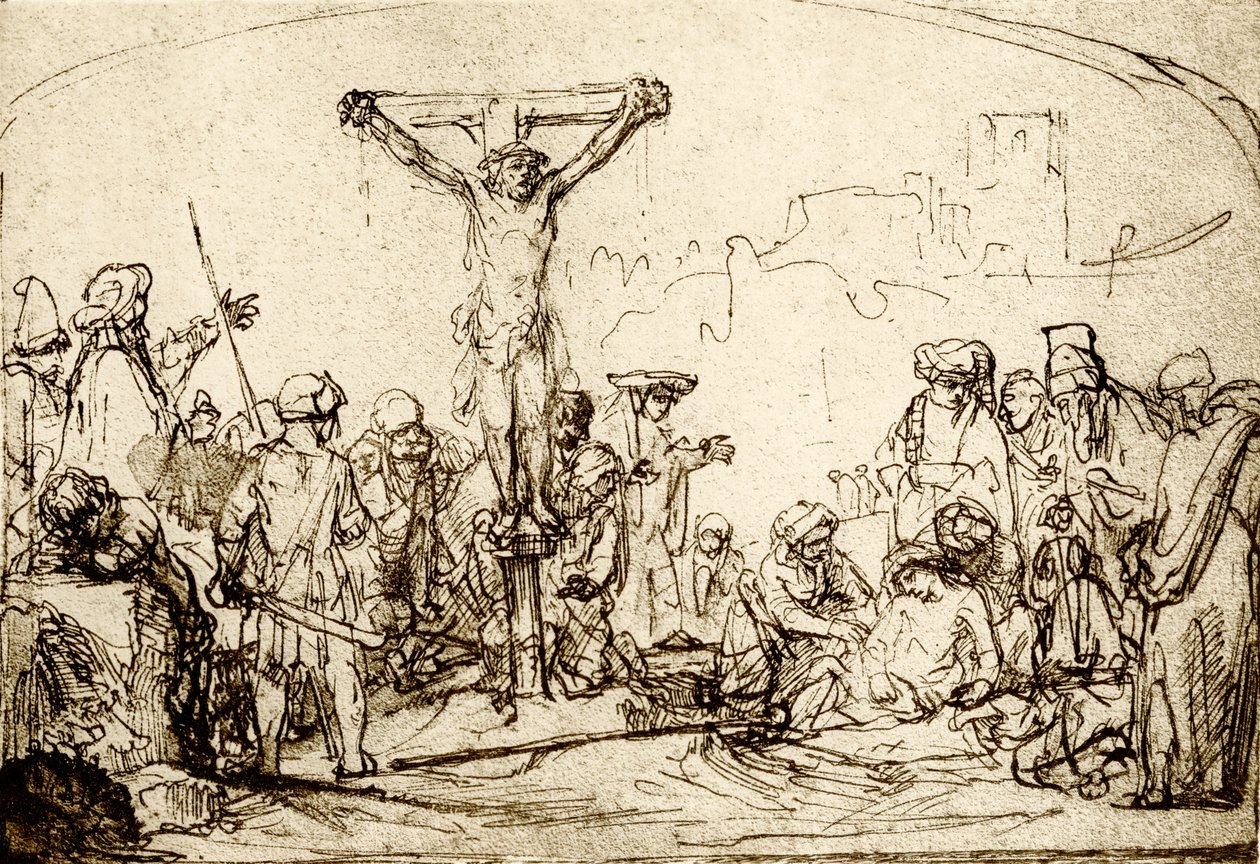 Crucifixión de Rembrandt van Rijn
