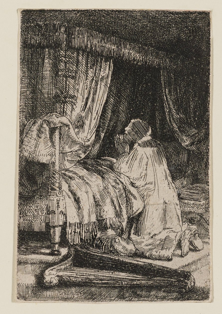 David en oración de Rembrandt van Rijn