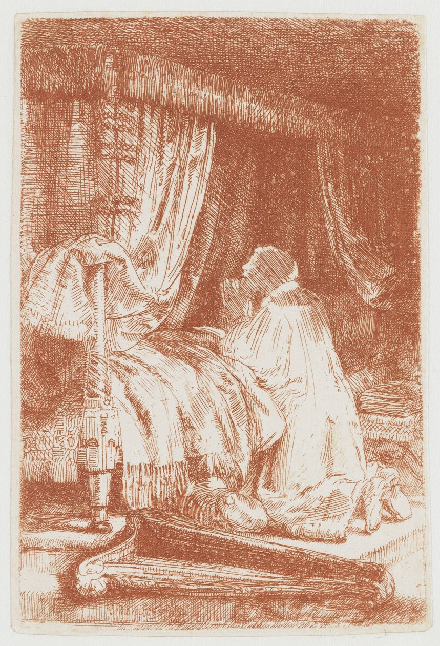 David en oración de Rembrandt van Rijn