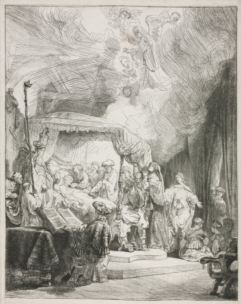 La muerte de la Virgen de Rembrandt van Rijn