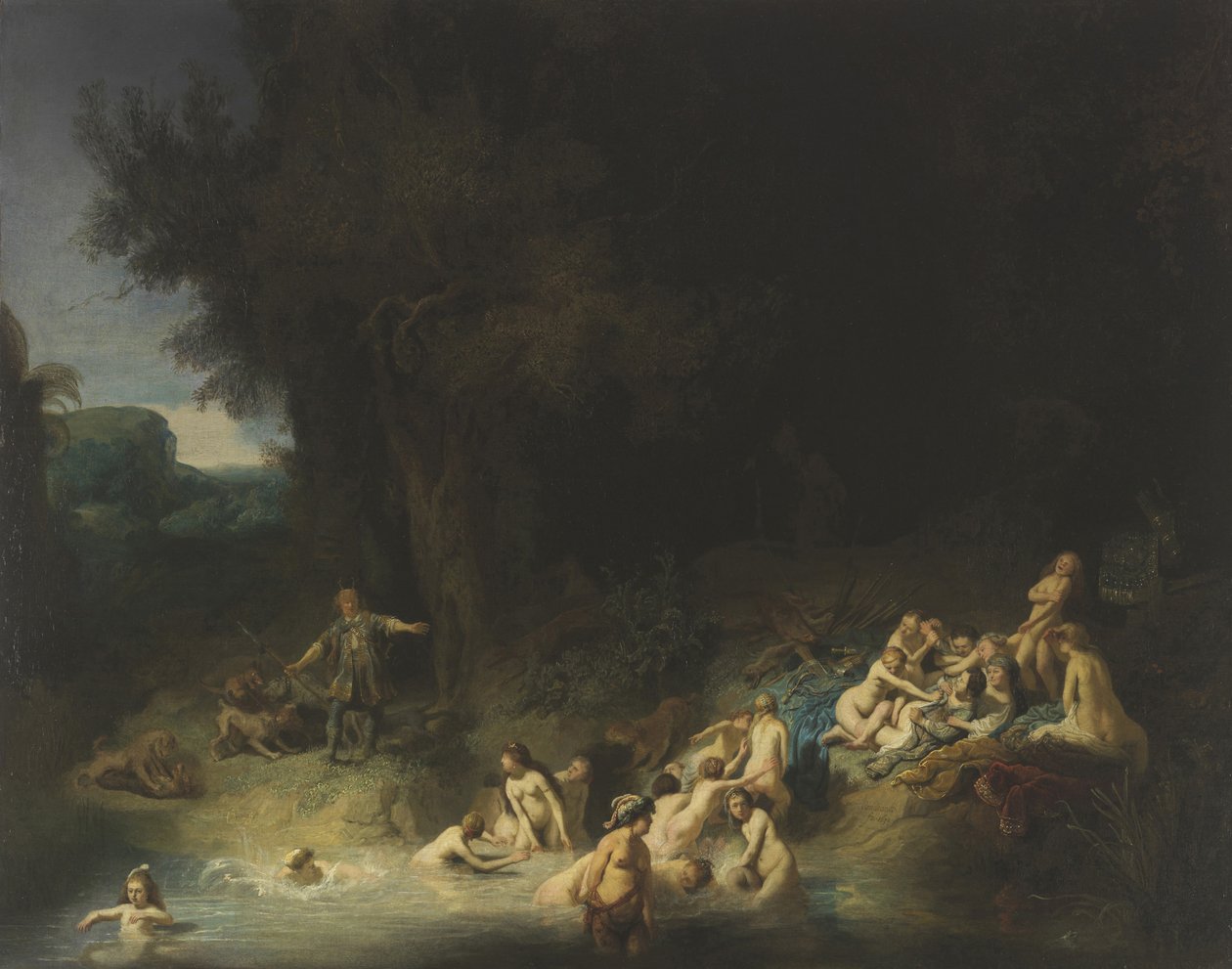 Diana con Acteón y Calisto, 1634 de Rembrandt van Rijn