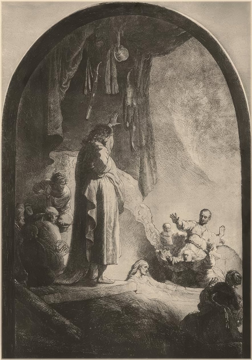 La resurrección de Lázaro de Rembrandt van Rijn