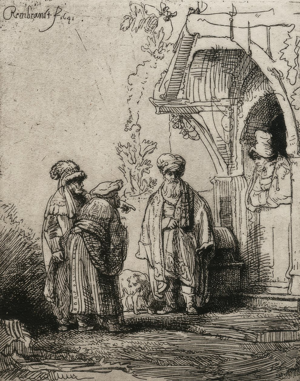 Los tres orientales de Rembrandt van Rijn