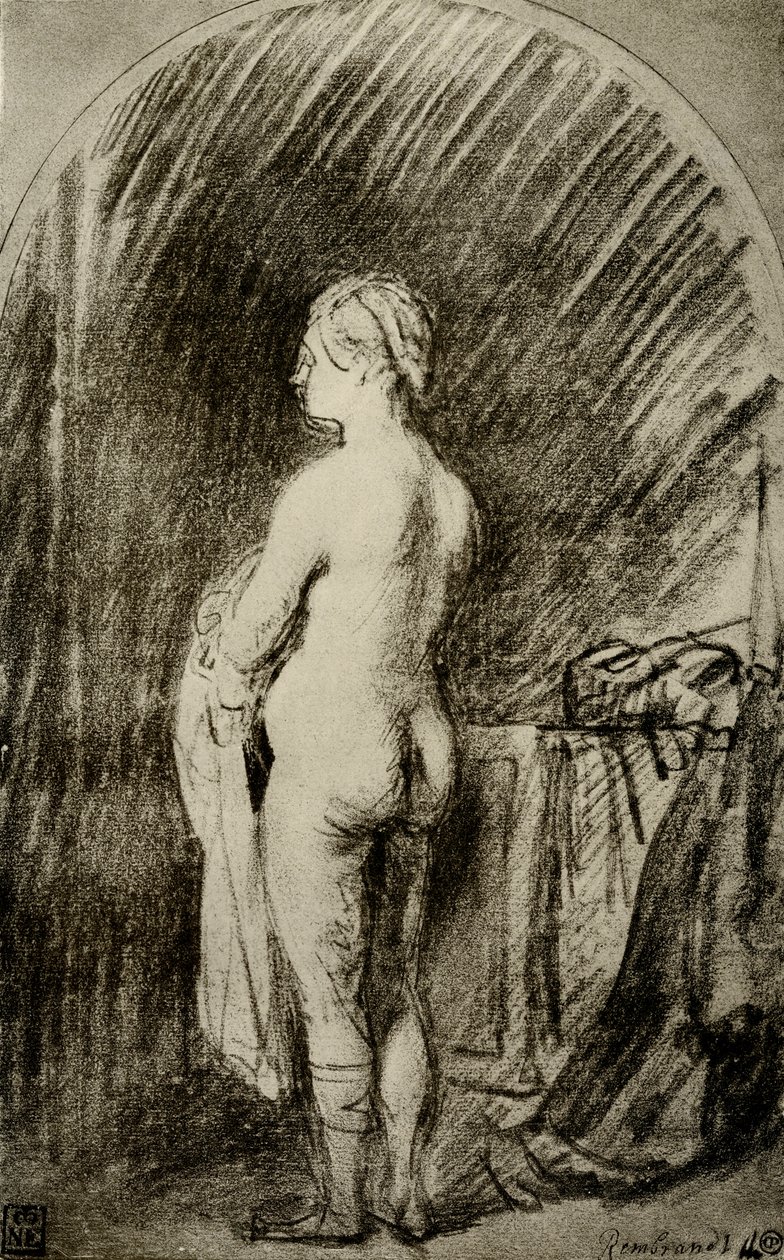 Desnudo femenino de Rembrandt van Rijn