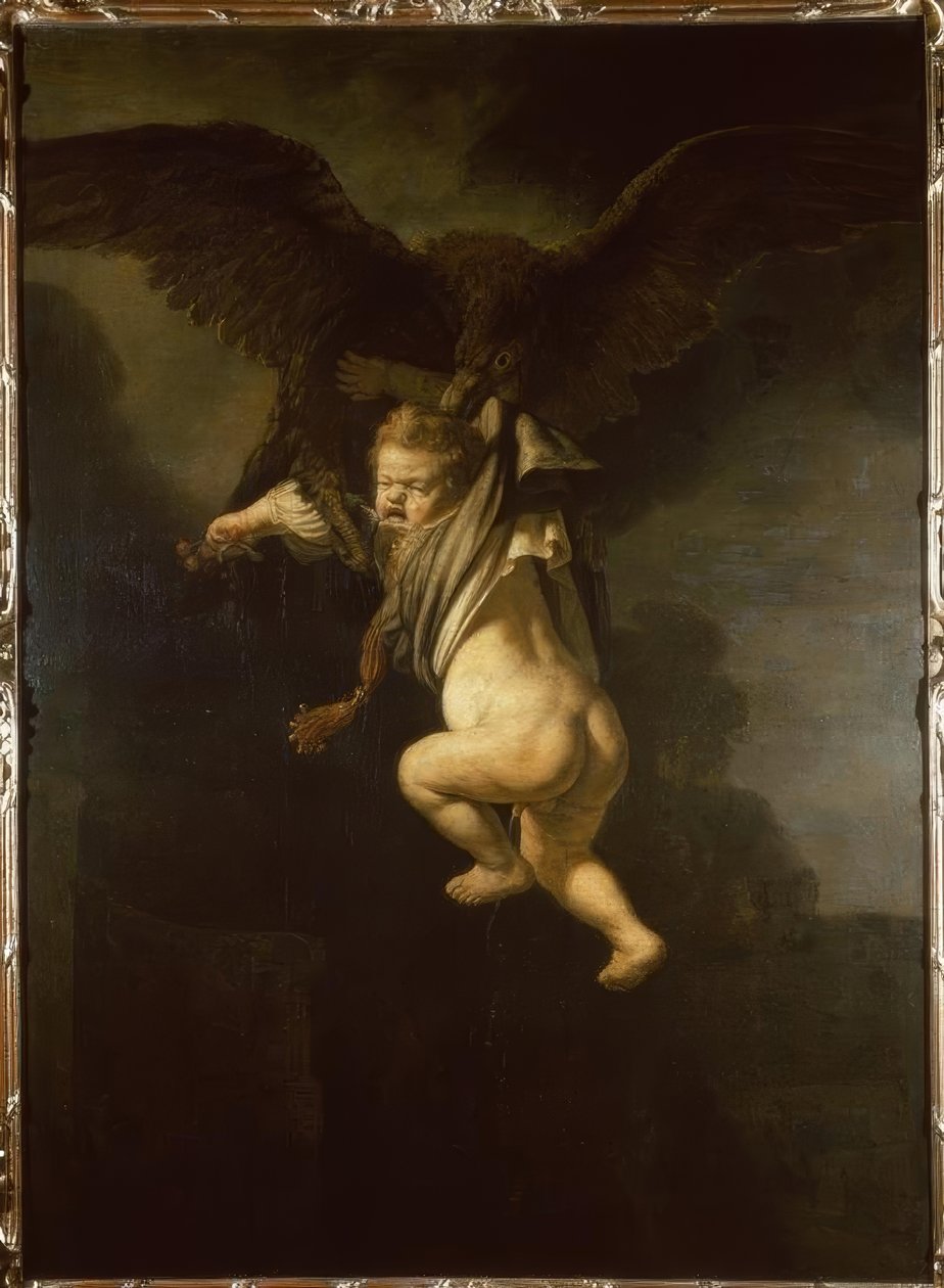 Ganimedes en las garras del águila de Rembrandt van Rijn