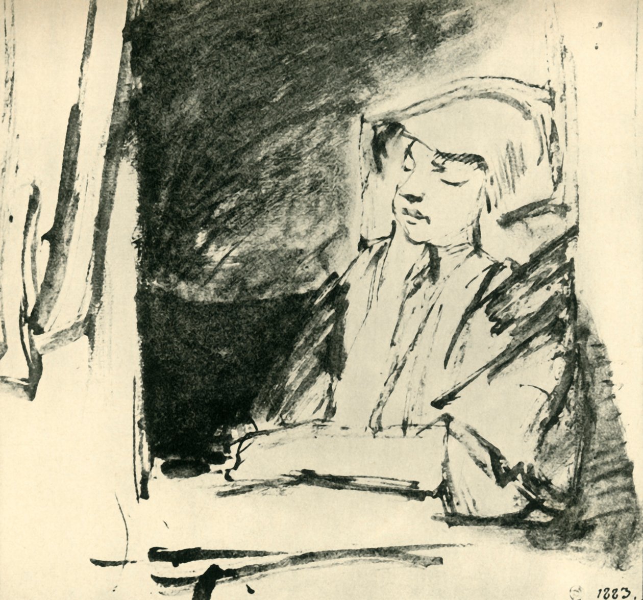 Niña dormida en una ventana, c1655, 1943 de Rembrandt van Rijn