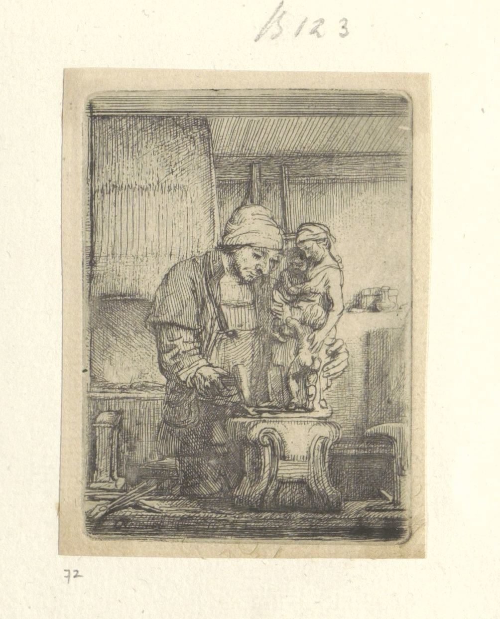 goudsmid Colección de ochenta y cinco grabados originales (título de la serie) de Rembrandt van Rijn