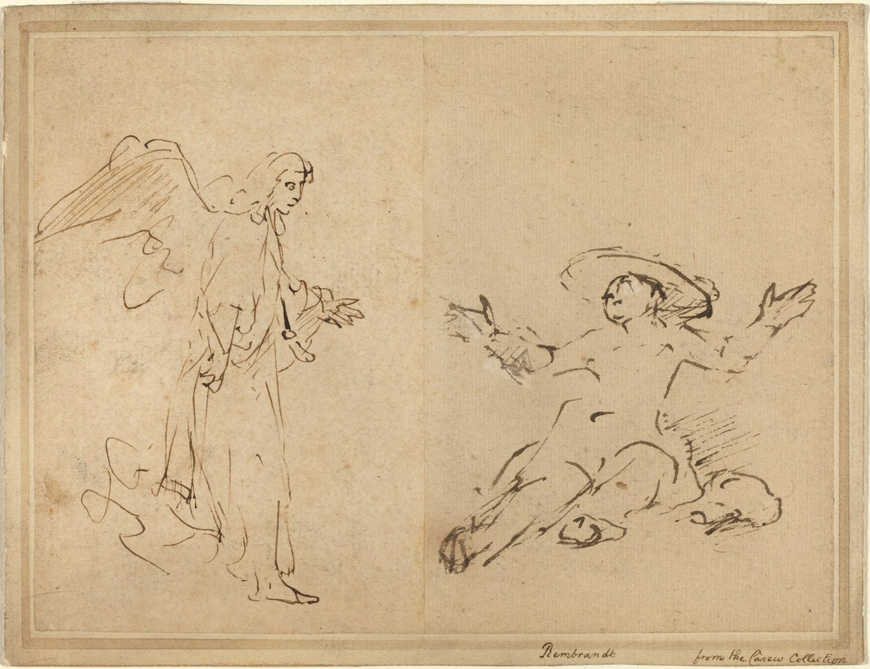 Agar Sentada en la Fuente de Rembrandt van Rijn