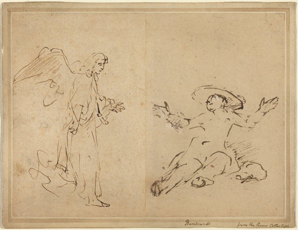 Agar sentada junto a la fuente de Rembrandt van Rijn