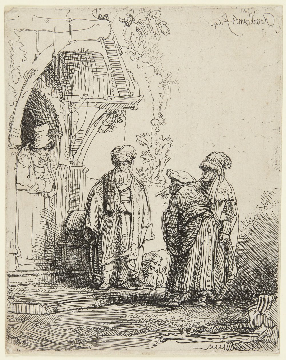 ¿Jacob y Labán de Rembrandt van Rijn