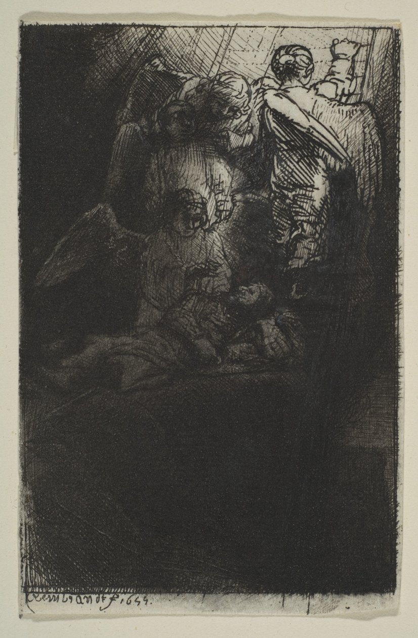 La escalera de Jacob, 1655 de Rembrandt van Rijn