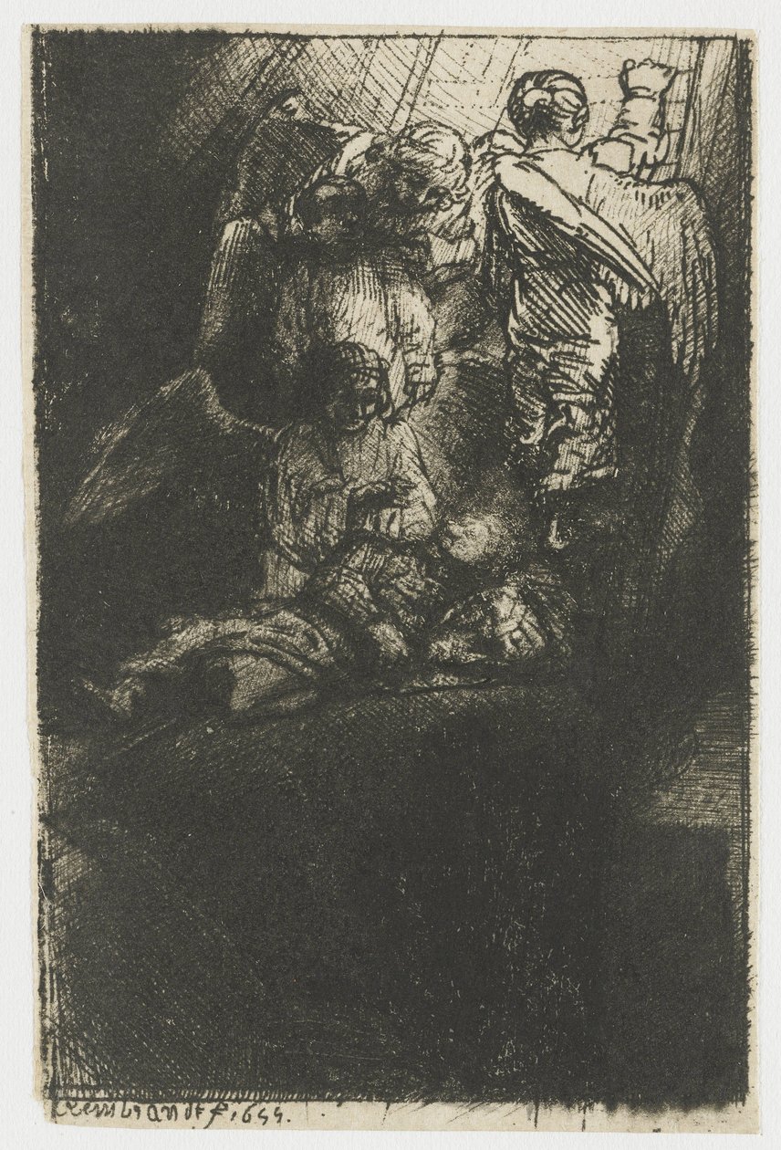 La escalera de Jacob de Rembrandt van Rijn