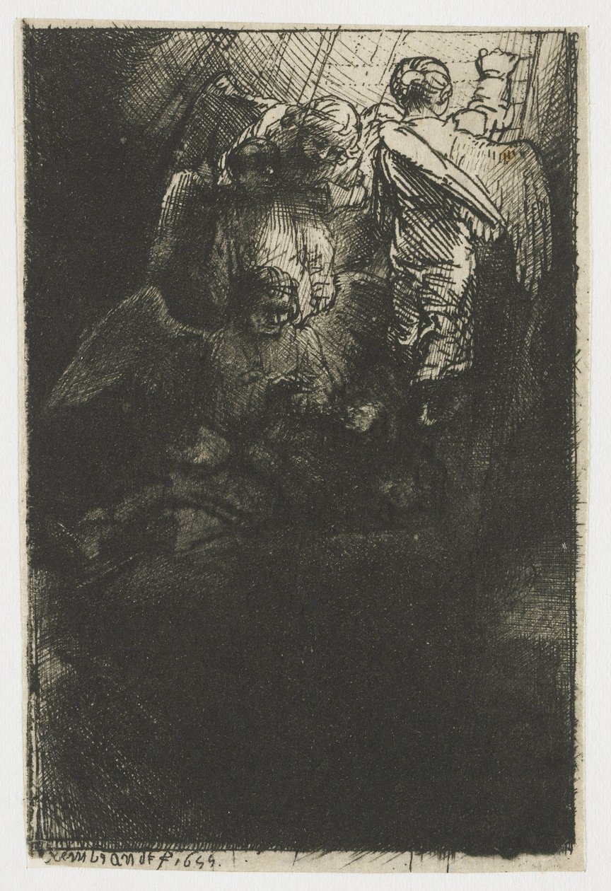 La escalera de Jacob de Rembrandt van Rijn