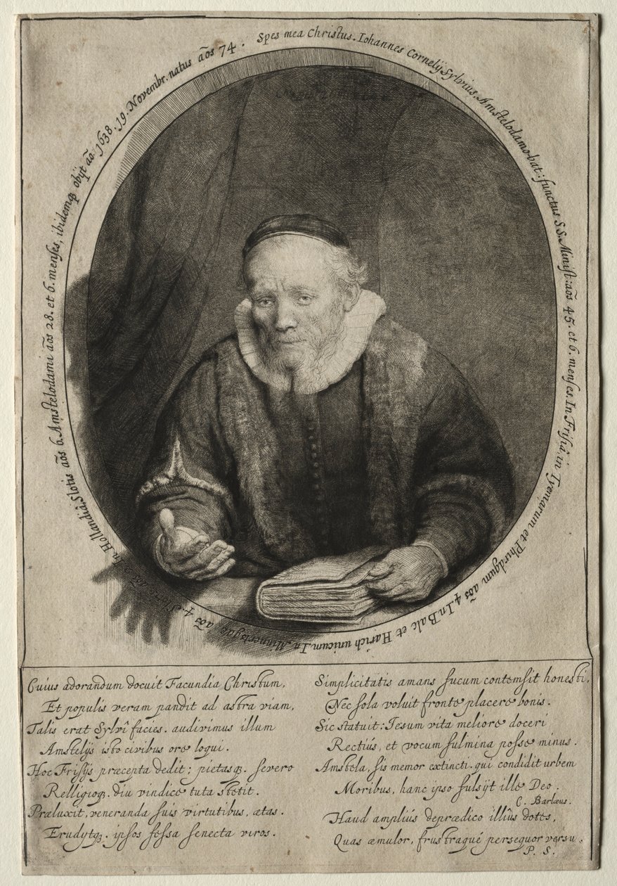 Jan Cornelis Sylvius, predicador, 1646 de Rembrandt van Rijn