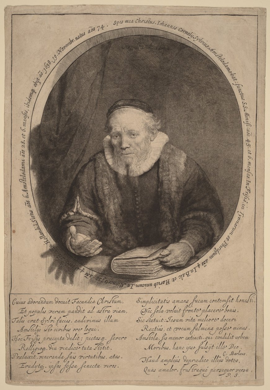 Jan Cornelisz Sylvius de Rembrandt van Rijn