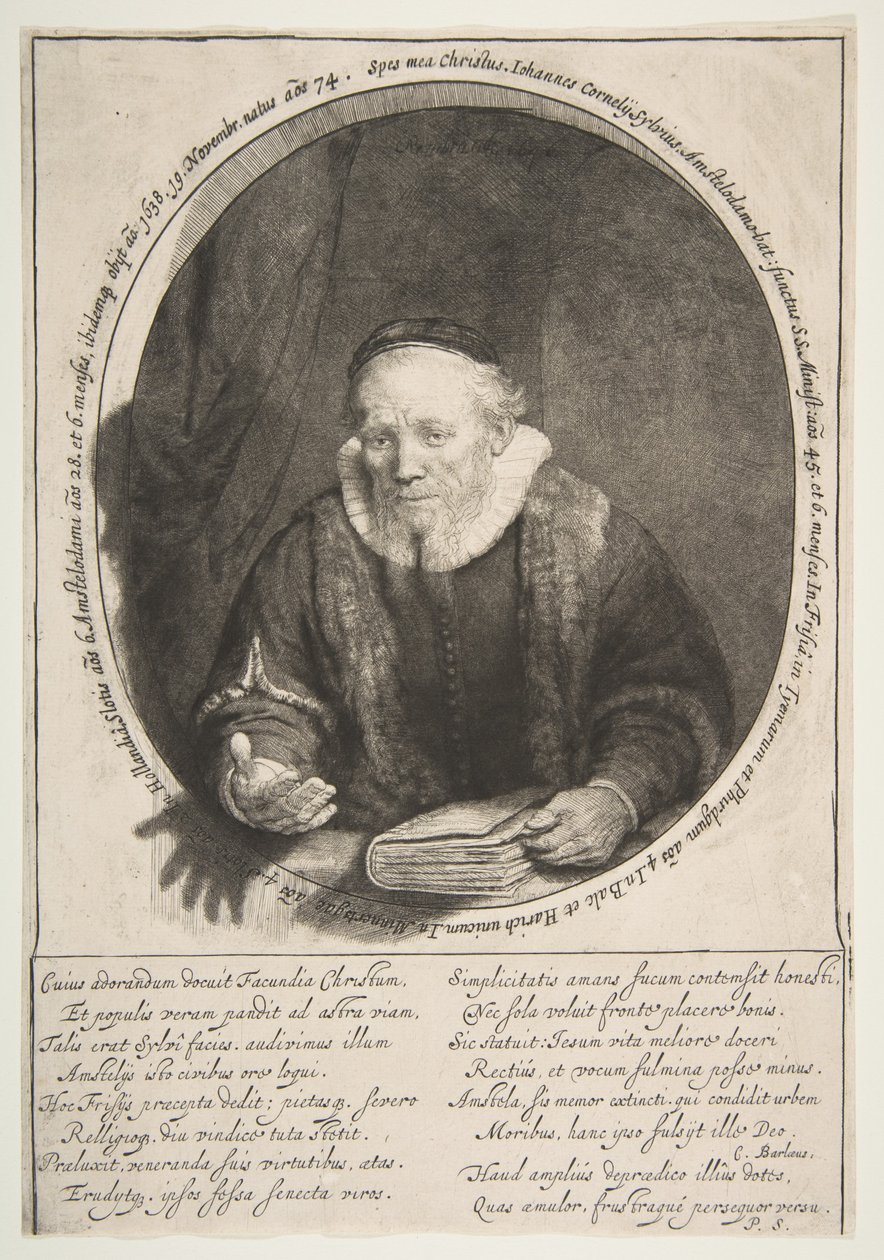 Jan Cornelisz. Sylvius, predicador, 1646 de Rembrandt van Rijn