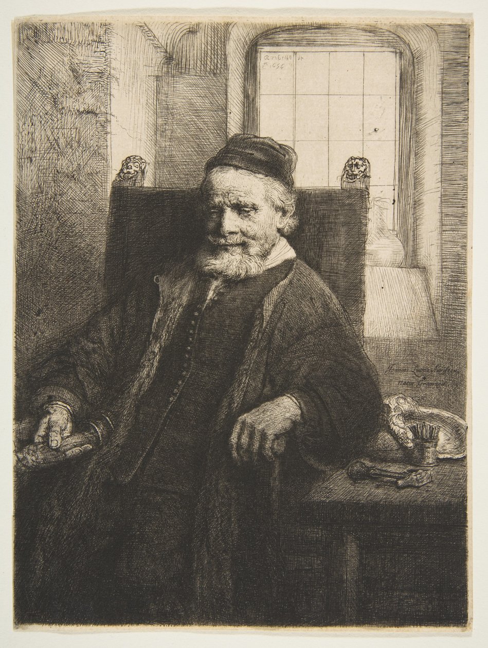 Jan Lutma, orfebre, 1656 de Rembrandt van Rijn