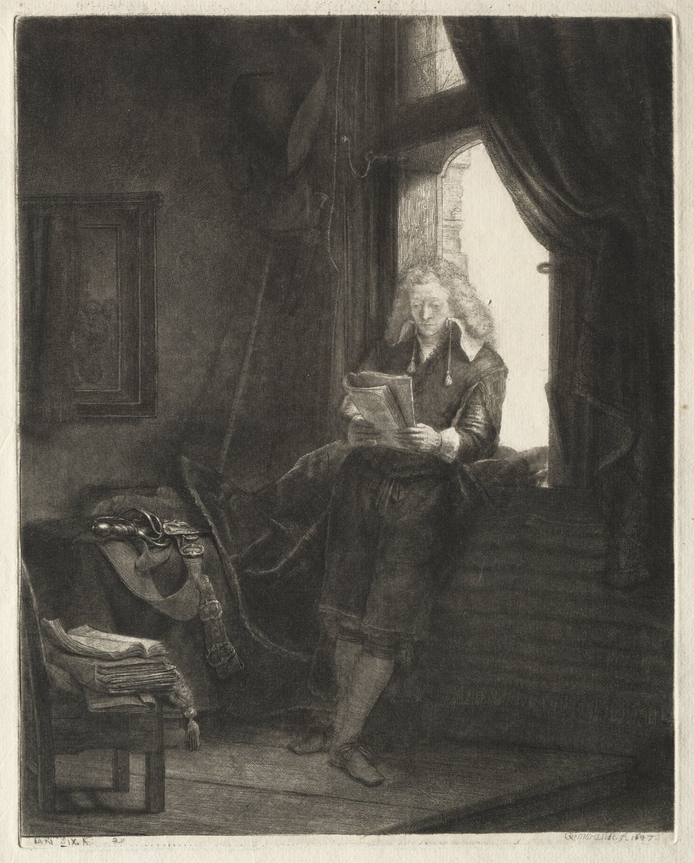 Jan Six de Rembrandt van Rijn