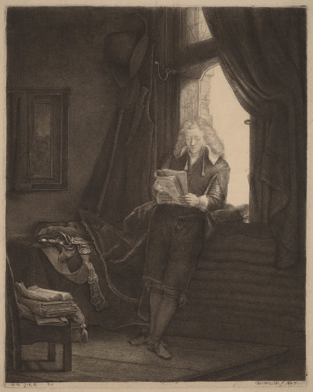 Jan Six de Rembrandt van Rijn