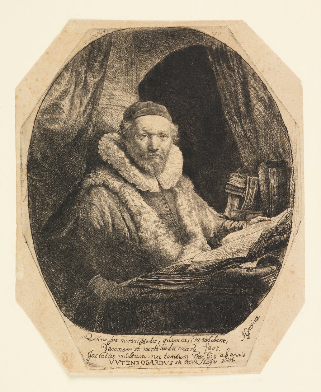 Jan Uytenbogaert (1557–1644), predicador de los Remonstrantes de Rembrandt van Rijn