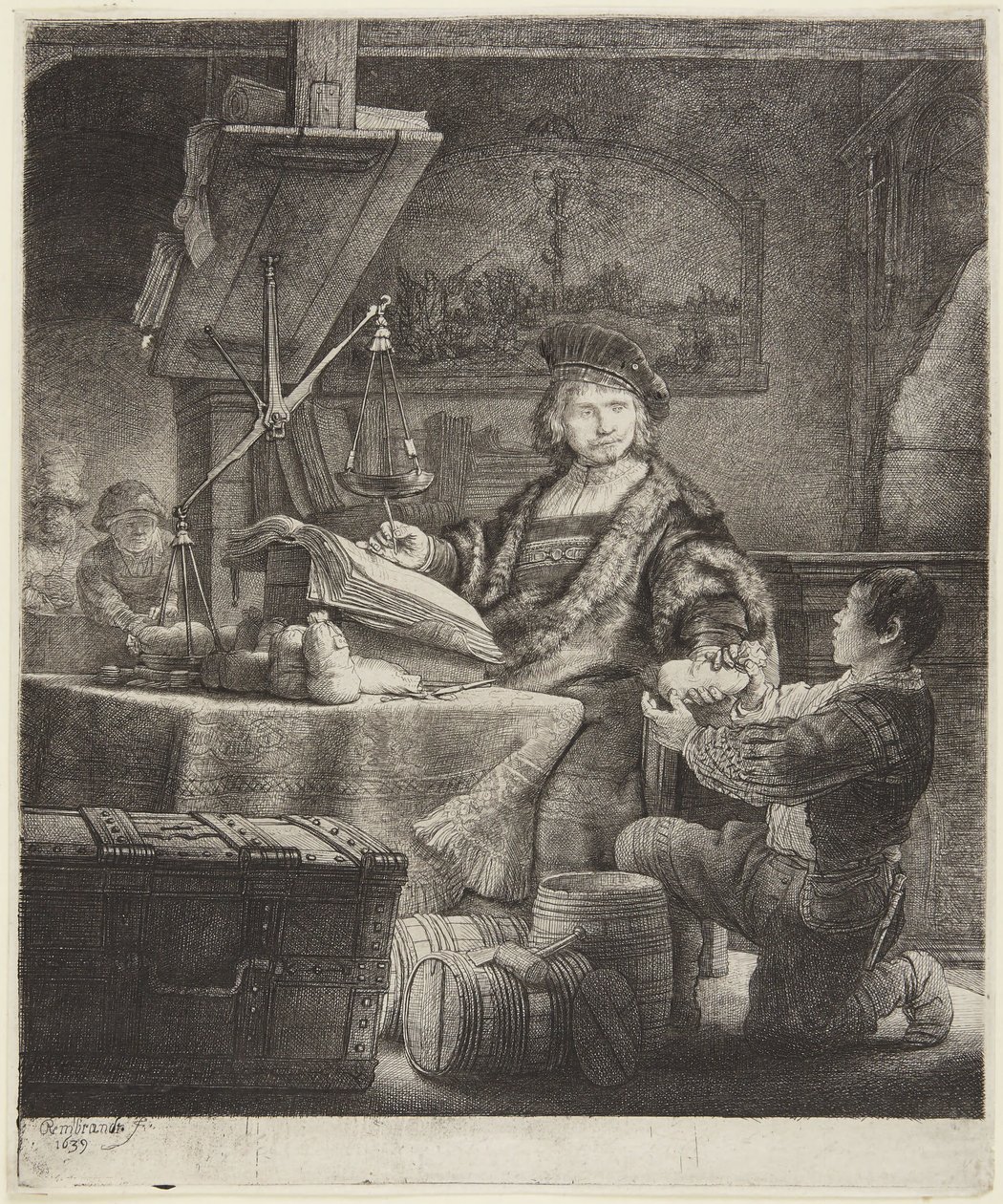 Jan Uytenbogaert (El pesador de oro) de Rembrandt van Rijn