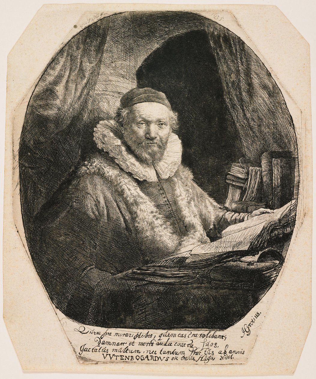Jan Uytenbogaert, predicador de los remonstrantes de Rembrandt van Rijn