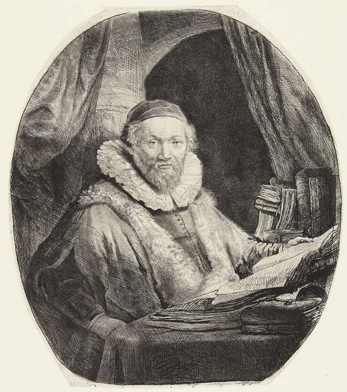 Jan Uytenbogaert, predicador de los remonstrantes de Rembrandt van Rijn