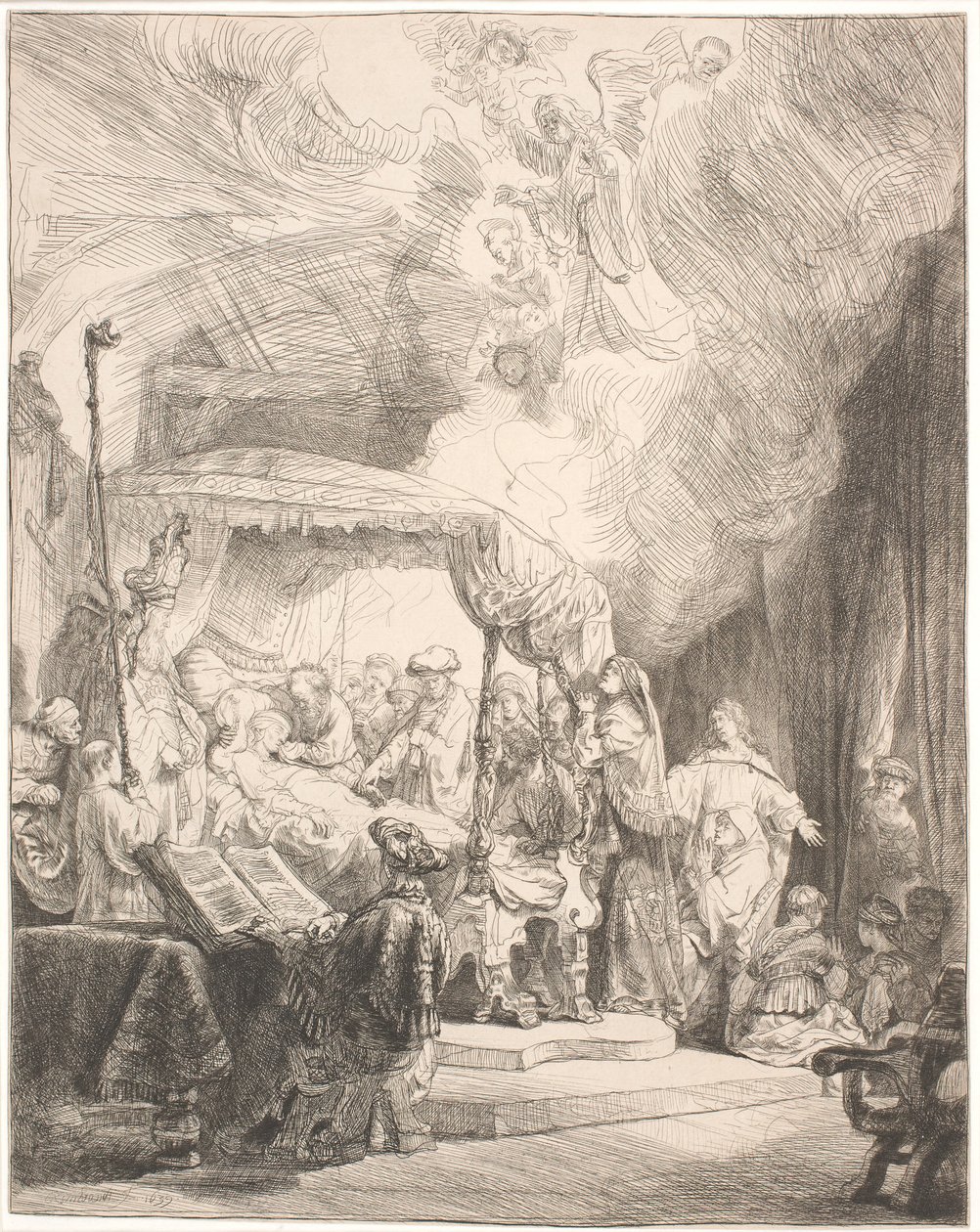 La muerte de la Virgen María de Rembrandt van Rijn